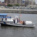 Coast Guard Auxiliary personnel patrol in the Port of Baltimore