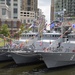 USS Zephyr (PC 8) and two other Cyclone Class ships on display in the Port of Baltimore