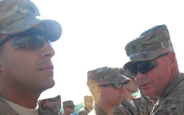411th engineers receive shoulder sleeve insignia for wartime service