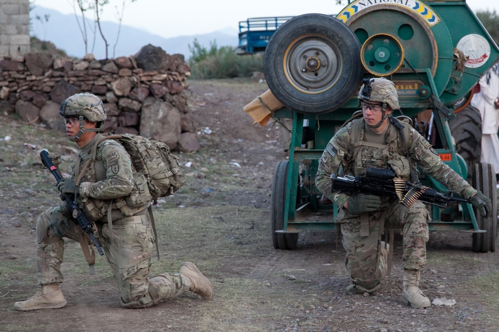 Presence patrol in Afghanistan