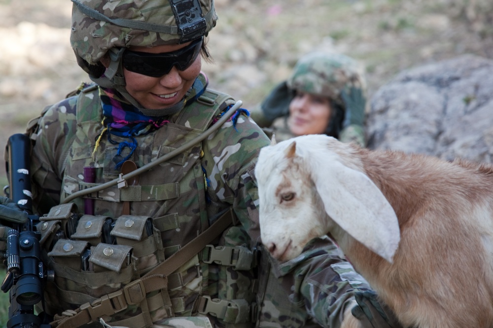 Presence patrol in Afghanistan