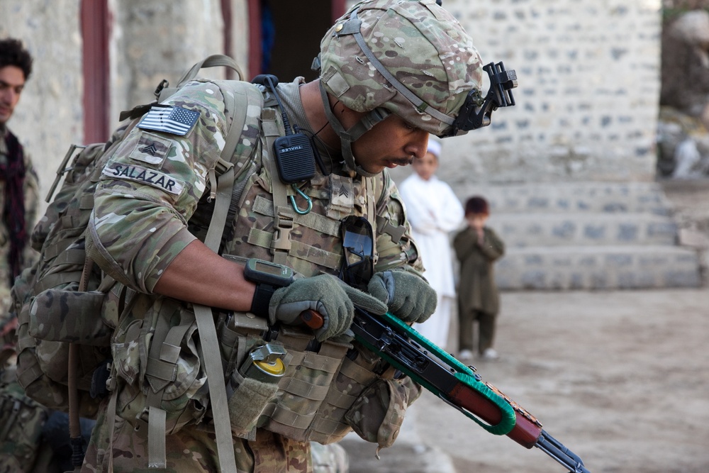 Presence patrol in Afghanistan