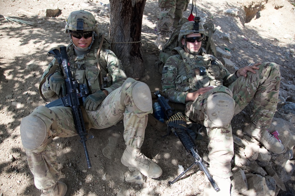 Presence patrol in Afghanistan