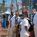 USS Constitution crew performs on Baltimore's Inner Harbor