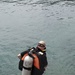 Canadian Navy divers perform a practice dive at Exercise Tradewinds 2012