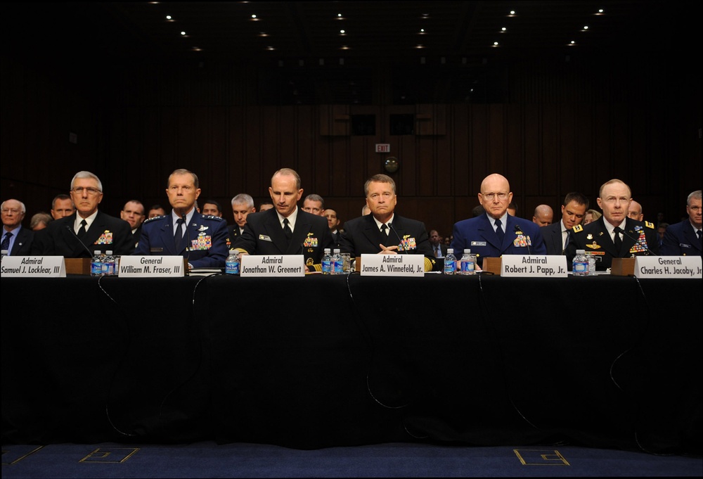 Military leaders testify on Capitol Hill