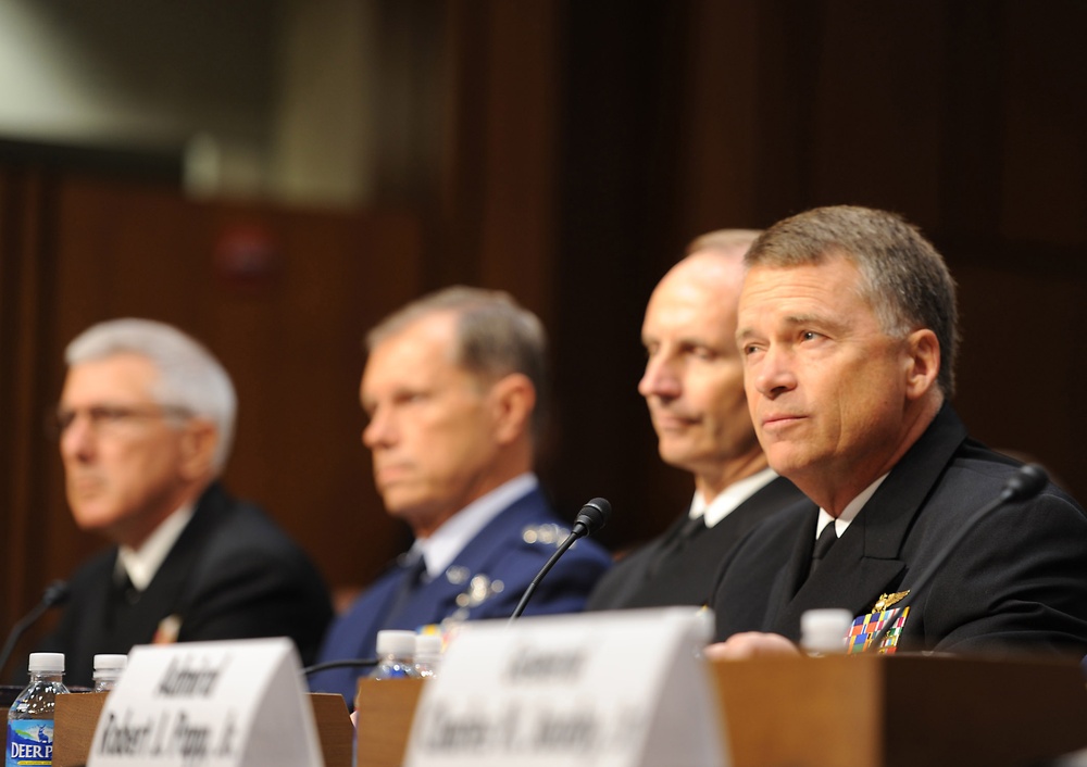 Military leaders testify on Capitol Hill