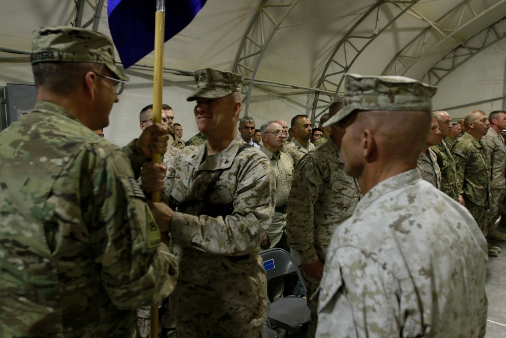 Change of command at Camp Leatherneck