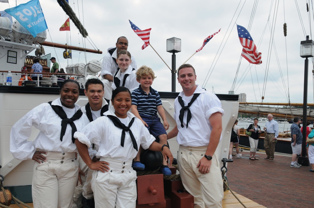 USS Constitution sailors visit Baltimore