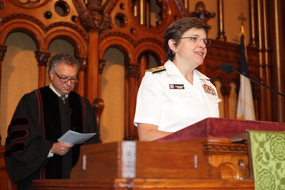 Marine Corps’ chaplain addresses congregation at Marine Week Cleveland