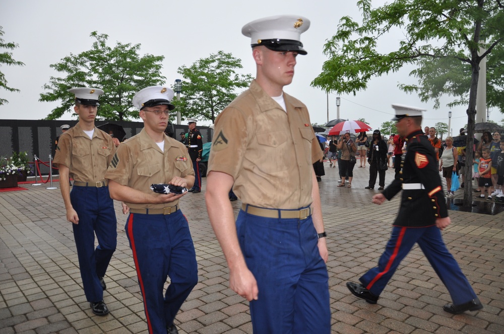 Relief of the Honor Guard during Marine Week Cleveland