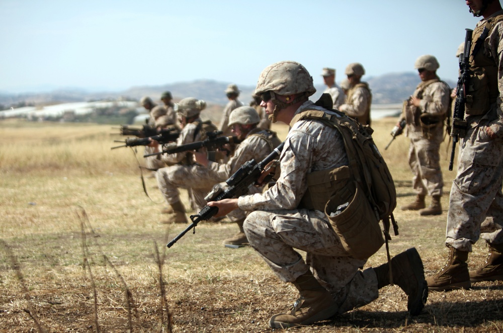 Special-Purpose Marine Air-Ground Task Force Marines participate in crisis response training