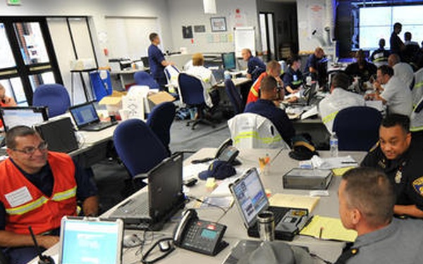 Multi agency command center during OpSail 2012 in Baltimore