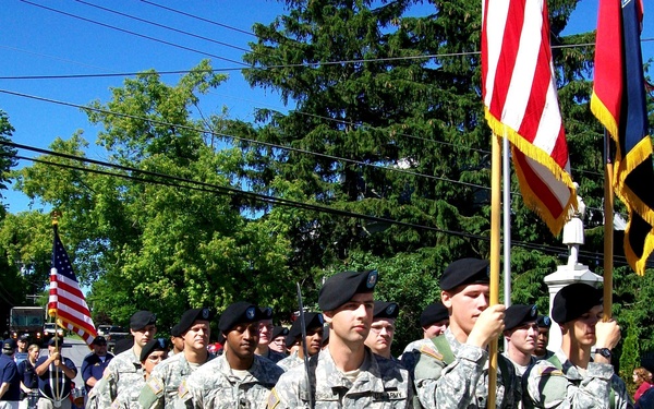 Fort Drum soldiers help support local Flag Day celebrations