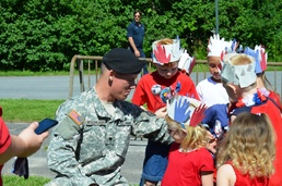 Fort Drum soldiers help support local Flag Day celebrations