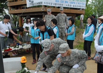 Area IV soldiers and war veterans participate in the Hill 303 Memorial Ceremony