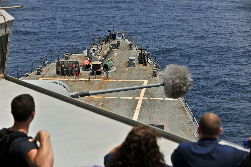 USS Porter live-fire exercise