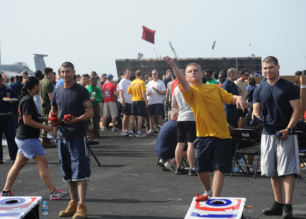 USS Enterprise steel beach picnic