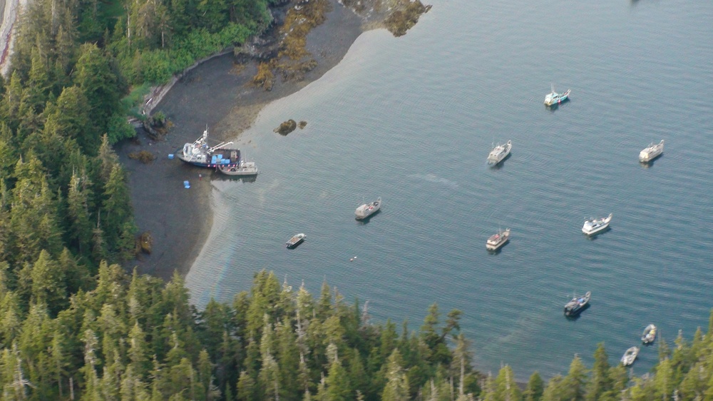 Coast Guard monitors fishing vessel aground in Prince William Sound