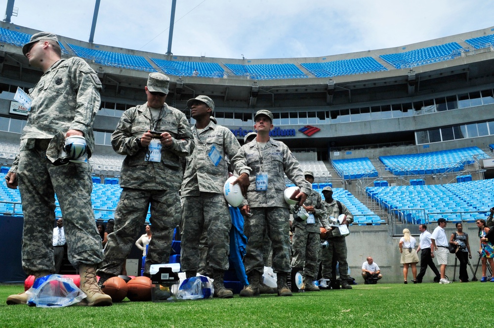 Shaw airmen watch Carolina Panthers last practice