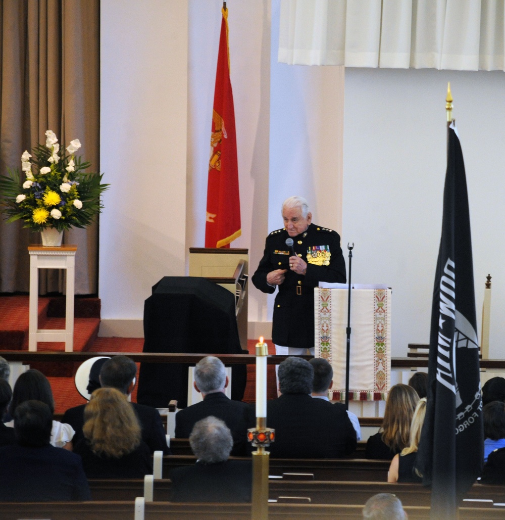 Memorial service for World War II veteran
