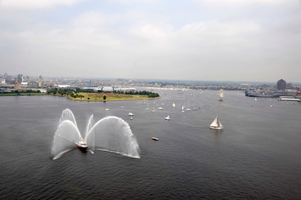 Coast Guard escorts tall ships during OpSail 2012 in Baltimore