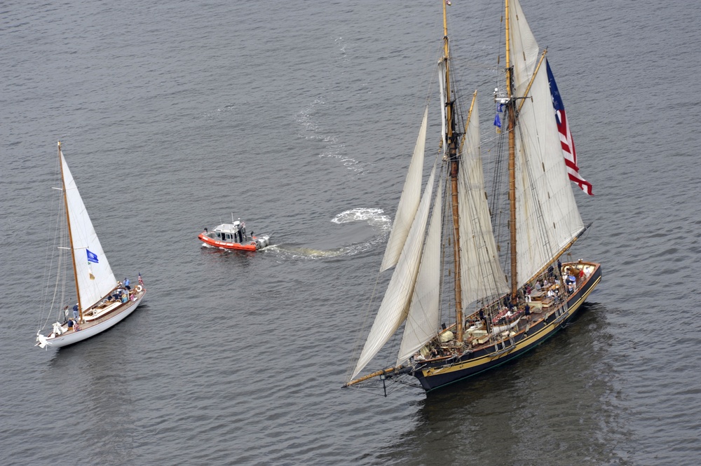 Coast Guard escorts tall ships during OpSail 2012 in Baltimore