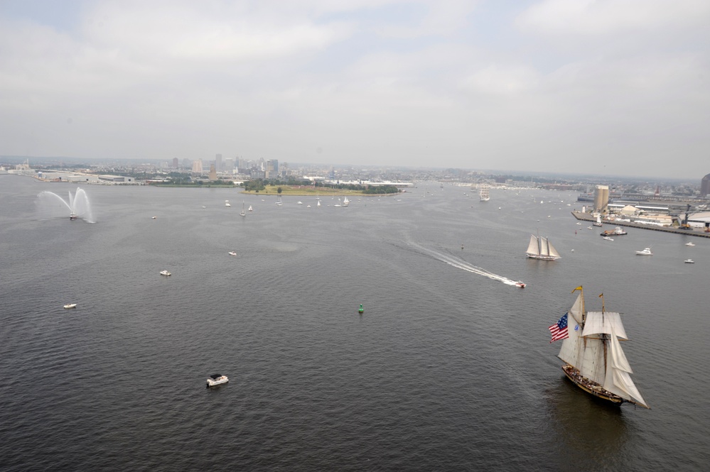 Coast Guard escorts tall ships during OpSail 2012 in Baltimore