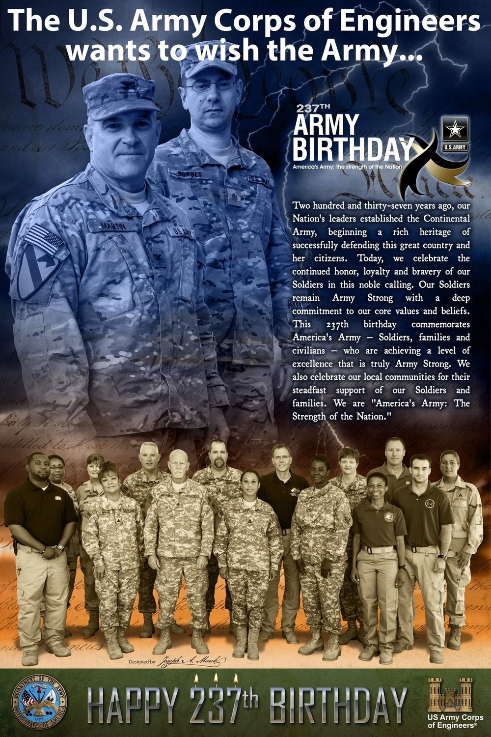 2012 Army Birthday Poster