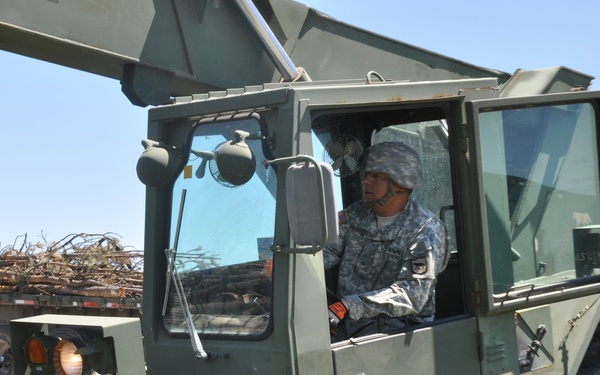 Soldier returns home to deliver humanitarian aid