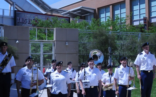 100th Army Band plays at Cincinnati Reds game on Flag Day