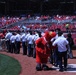 100th Army Band plays at Cincinnati Reds game on Flag Day
