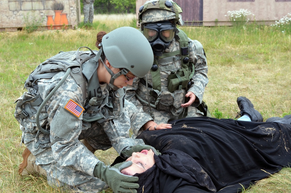 Medics react to chemical attack simulation