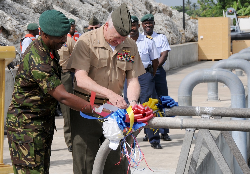 Tradewinds senior leadership cut ribbon on new small-craft pier