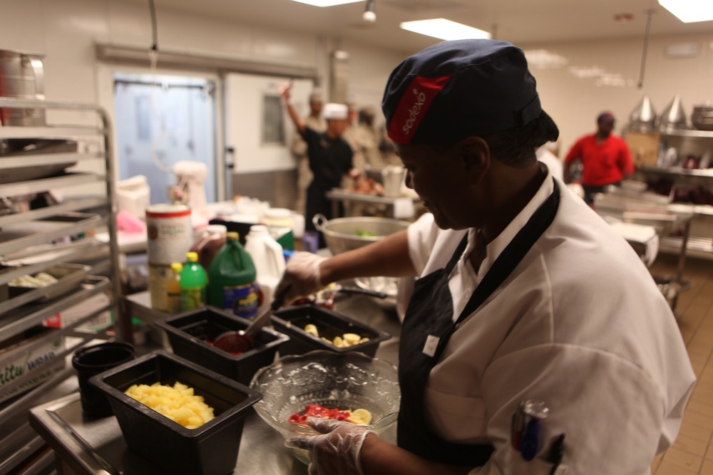 Food service specialists compete for chef of the quarter