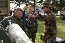 New Zealand gunners introduce U.S. Marines to big guns during Exercise Galvanic Kiwi