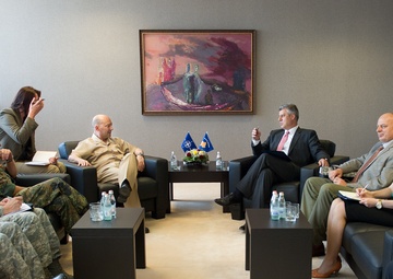 Supreme Allied Commander Europe and COMKFOR meet with Kosovo Prime Minister