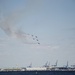 US Navy Blue Angels enter Baltimore Harbor