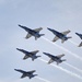 US Navy Blue Angels enter Baltimore Harbor