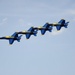 US Navy Blue Angels enter Baltimore Harbor