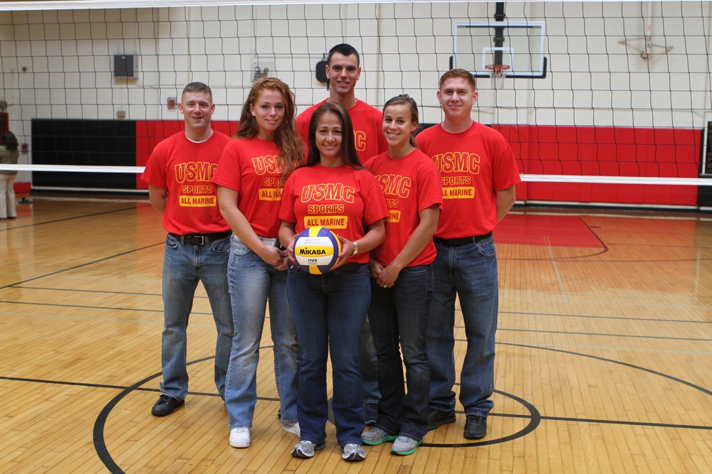 Ready to ace the competition: All Marine Volleyball team trains at Miramar