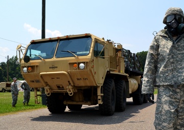Ground-guiding the PLS through a decontamination lane