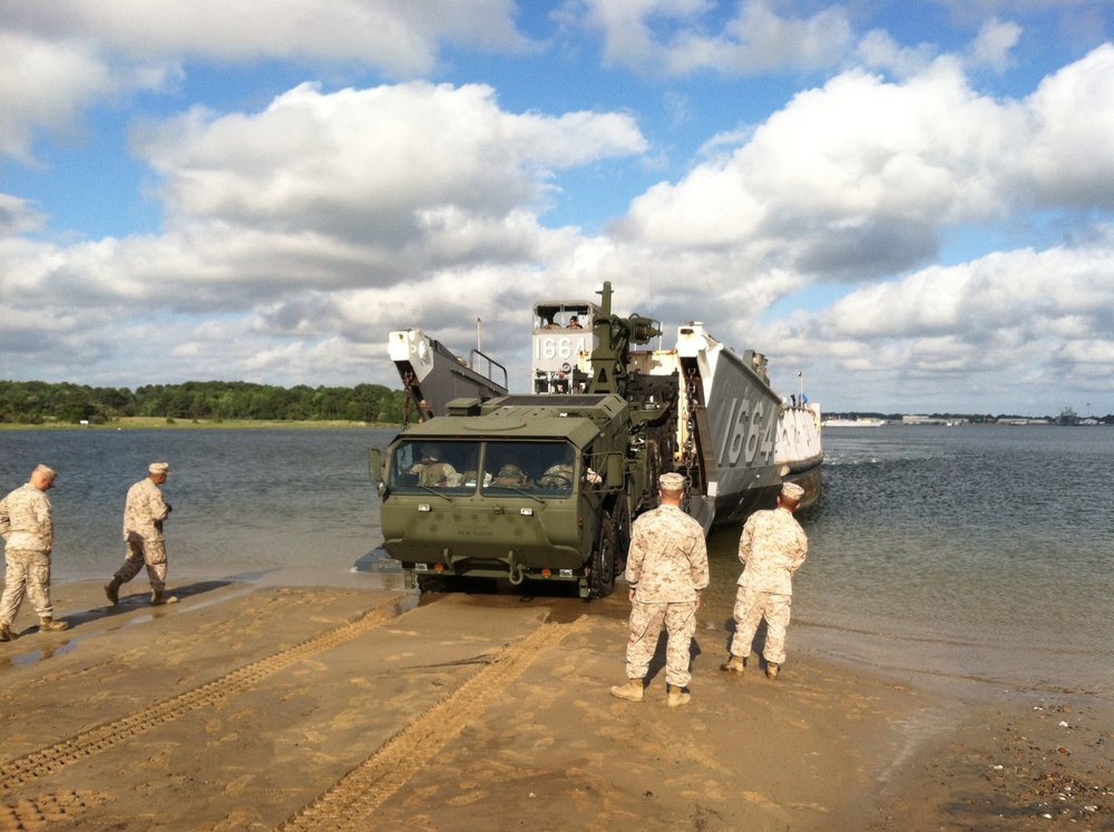 Wargame brings Marines, Navy together for amphibious logistics operations