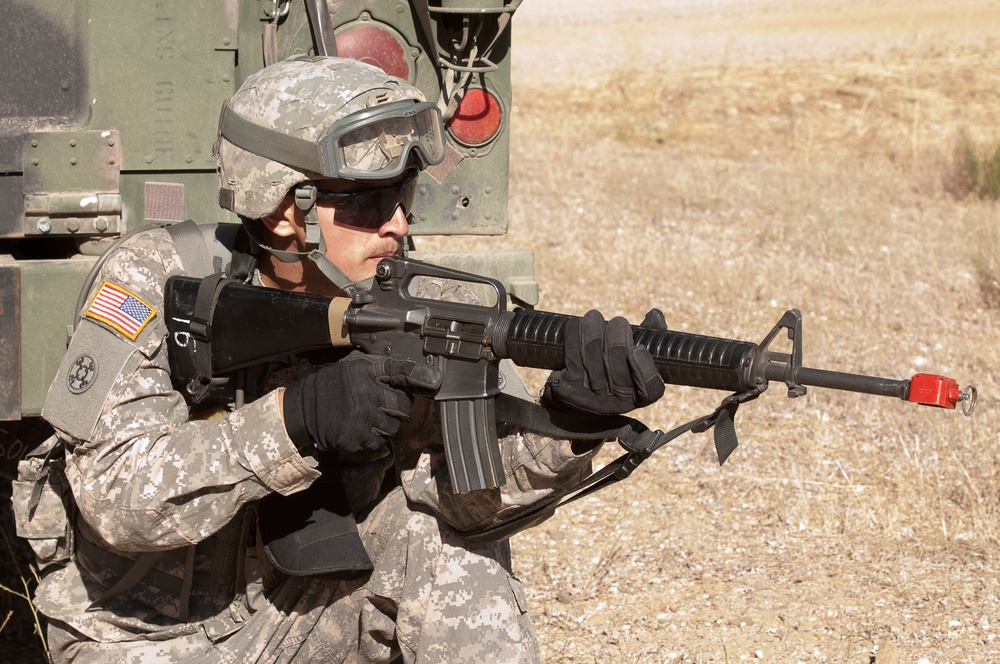 Reservist pulls security during exercise