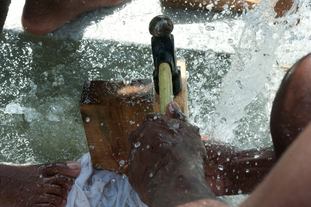 Coast Guard teaches shipboard damage control during Exercise Tradewinds 2012