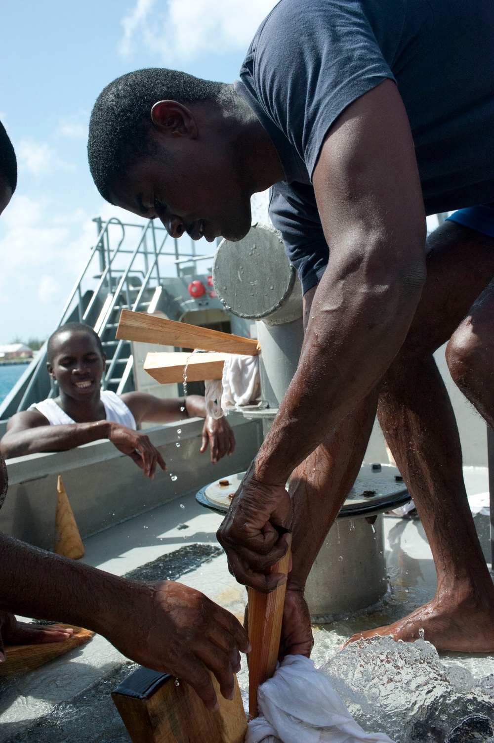 Coast Guard teaches shipboard damage control during Exercise Tradewinds 2012