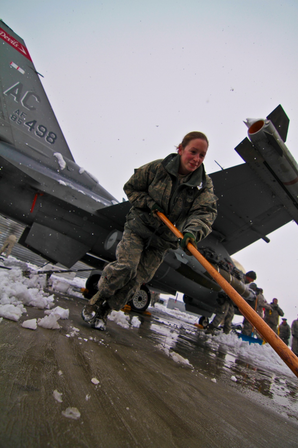 Snow removal in Afghanistan