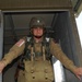 Army officer jumps at Normandy reenactment