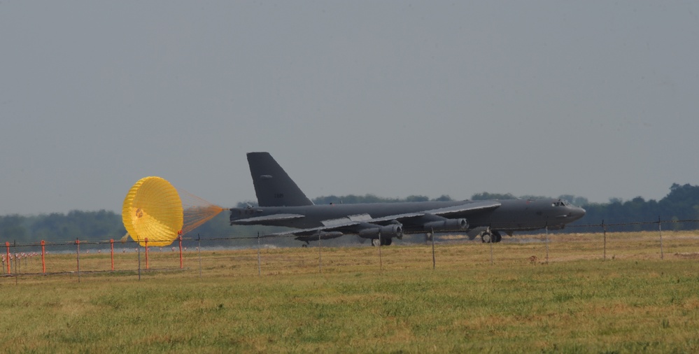 Barksdale participates in exercise