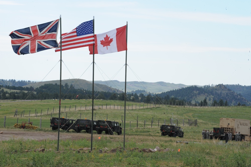 Flags fly at Golden Coyote